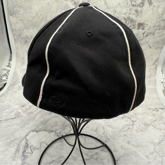 Richardson Black Cap with White Logo. Football Referee Hat. Size LG/XL. - Picture 3 of 8